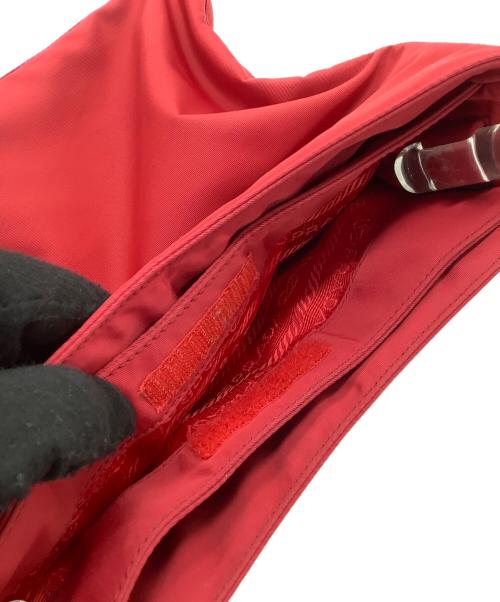 PRADA（プラダ）PRADA (プラダ) ハンドバッグ クリアハンドル レッドの古着・服飾アイテム