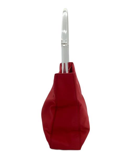 PRADA（プラダ）PRADA (プラダ) ハンドバッグ クリアハンドル レッドの古着・服飾アイテム