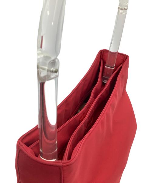 PRADA（プラダ）PRADA (プラダ) ハンドバッグ クリアハンドル レッドの古着・服飾アイテム