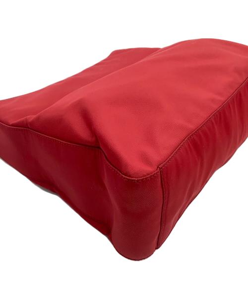 PRADA（プラダ）PRADA (プラダ) ハンドバッグ クリアハンドル レッドの古着・服飾アイテム