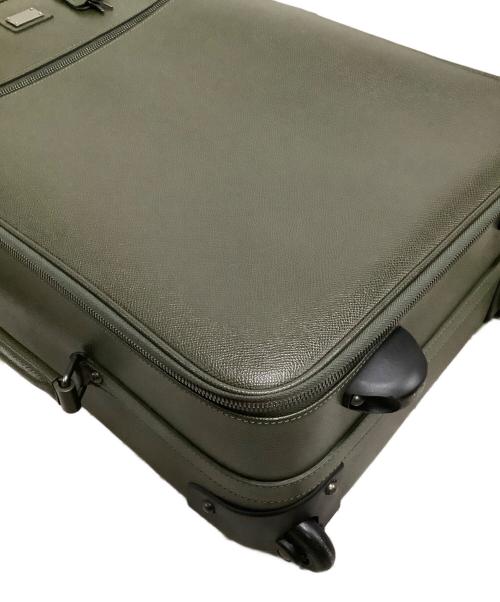 DOLCE & GABBANA（ドルチェ＆ガッバーナ）DOLCE & GABBANA (ドルチェ＆ガッバーナ) レザーキャリーバッグ カーキの古着・服飾アイテム
