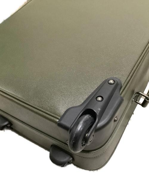 DOLCE & GABBANA（ドルチェ＆ガッバーナ）DOLCE & GABBANA (ドルチェ＆ガッバーナ) レザーキャリーバッグ カーキの古着・服飾アイテム