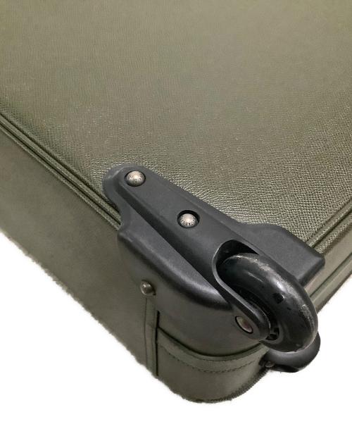 DOLCE & GABBANA（ドルチェ＆ガッバーナ）DOLCE & GABBANA (ドルチェ＆ガッバーナ) レザーキャリーバッグ カーキの古着・服飾アイテム