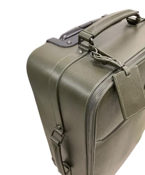 DOLCE & GABBANA（ドルチェ＆ガッバーナ）DOLCE & GABBANA (ドルチェ＆ガッバーナ) レザーキャリーバッグ カーキの古着・服飾アイテム