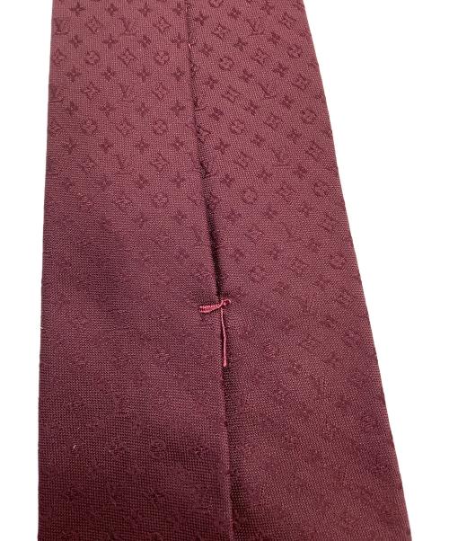 LOUIS VUITTON（ルイ ヴィトン）LOUIS VUITTON (ルイ ヴィトン) ネクタイ モノグラム ボルドー サイズ:表記なしの古着・服飾アイテム