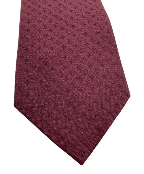 LOUIS VUITTON（ルイ ヴィトン）LOUIS VUITTON (ルイ ヴィトン) ネクタイ モノグラム ボルドー サイズ:表記なしの古着・服飾アイテム