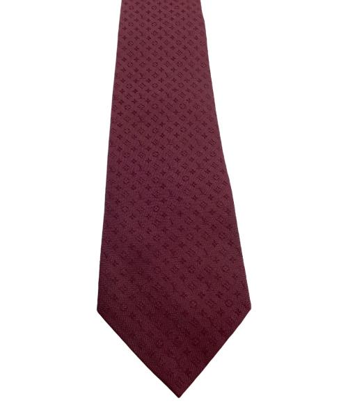 LOUIS VUITTON（ルイ ヴィトン）LOUIS VUITTON (ルイ ヴィトン) ネクタイ モノグラム ボルドー サイズ:表記なしの古着・服飾アイテム