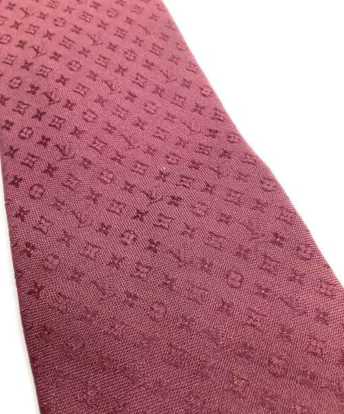 LOUIS VUITTON（ルイ ヴィトン）LOUIS VUITTON (ルイ ヴィトン) ネクタイ モノグラム ボルドー サイズ:表記なしの古着・服飾アイテム