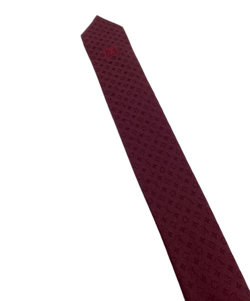LOUIS VUITTON（ルイ ヴィトン）LOUIS VUITTON (ルイ ヴィトン) ネクタイ モノグラム ボルドー サイズ:表記なしの古着・服飾アイテム