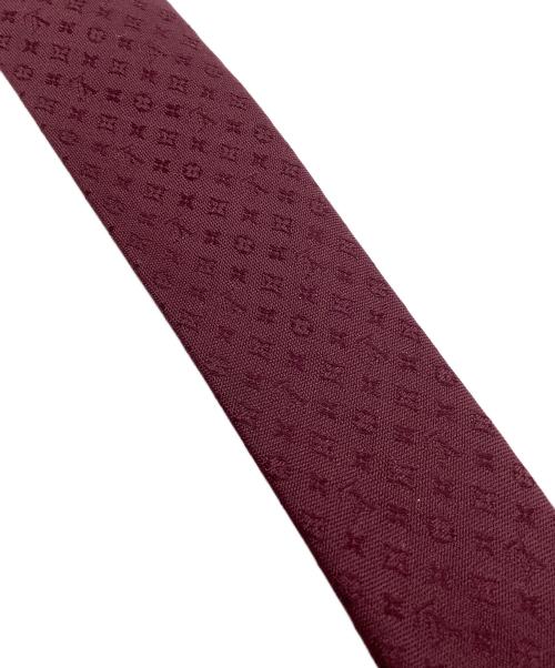 LOUIS VUITTON（ルイ ヴィトン）LOUIS VUITTON (ルイ ヴィトン) ネクタイ モノグラム ボルドー サイズ:表記なしの古着・服飾アイテム