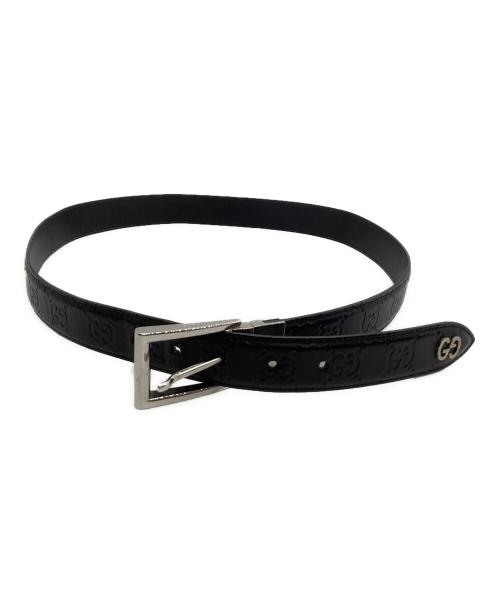 GUCCI（グッチ）GUCCI (グッチ)  ベルト　GGスプリーム ブラックの古着・服飾アイテム