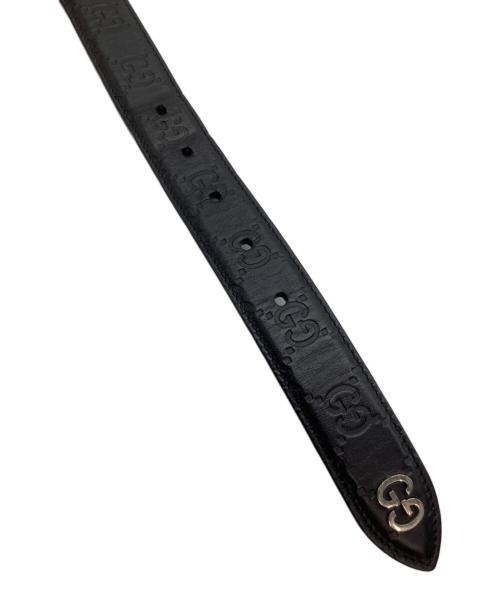 GUCCI（グッチ）GUCCI (グッチ)  ベルト　GGスプリーム ブラックの古着・服飾アイテム