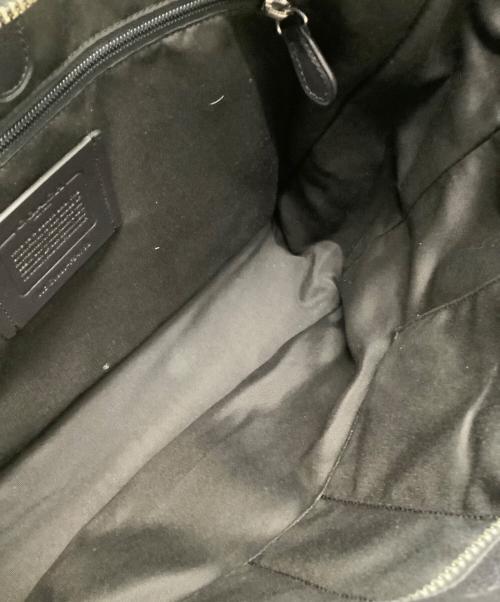 COACH（コーチ）COACH (コーチ) レザートートバッグ ブラックの古着・服飾アイテム