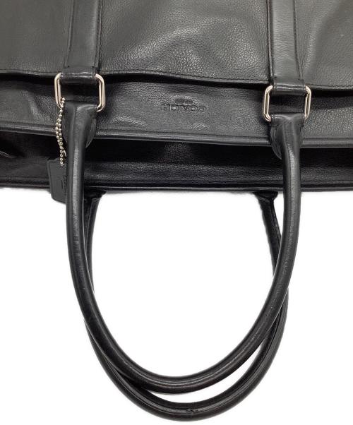 COACH（コーチ）COACH (コーチ) レザートートバッグ ブラックの古着・服飾アイテム