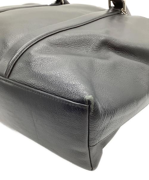 COACH（コーチ）COACH (コーチ) レザートートバッグ ブラックの古着・服飾アイテム