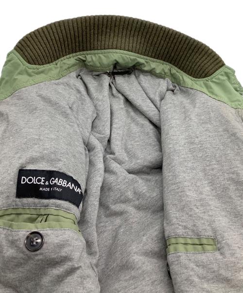DOLCE & GABBANA（ドルチェ＆ガッバーナ）DOLCE & GABBANA (ドルチェ＆ガッバーナ) ミリタリージャケット カーキ サイズ:48の古着・服飾アイテム