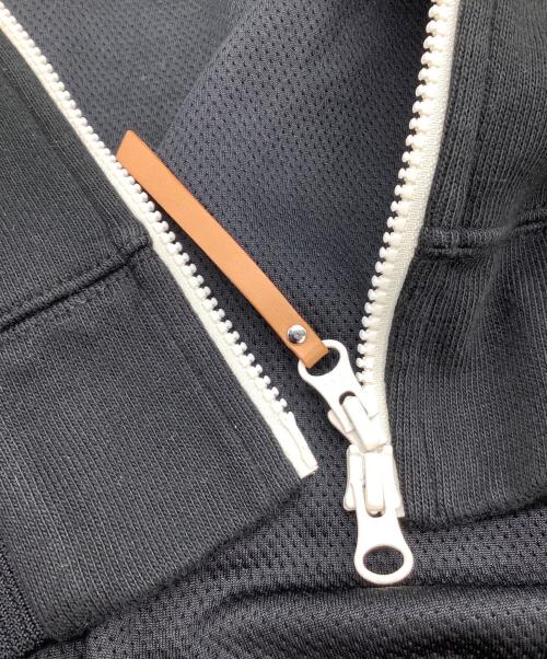 SATUR（セター）SATUR (セター) トラックジャケット ブラック×ホワイト サイズ:Mの古着・服飾アイテム