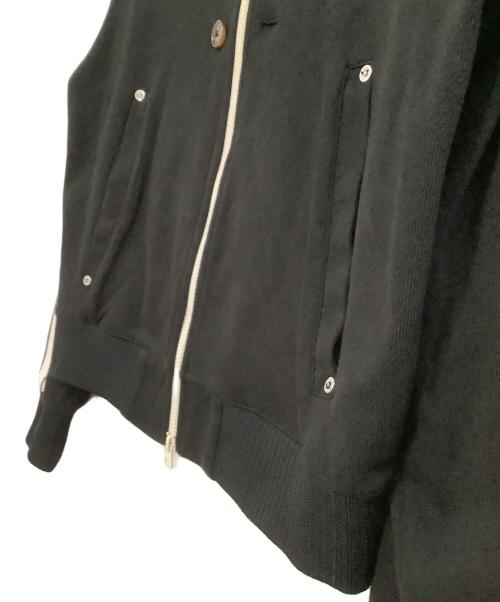 SATUR（セター）SATUR (セター) トラックジャケット ブラック×ホワイト サイズ:Mの古着・服飾アイテム
