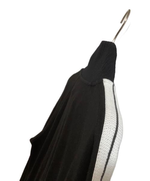 SATUR（セター）SATUR (セター) トラックジャケット ブラック×ホワイト サイズ:Mの古着・服飾アイテム