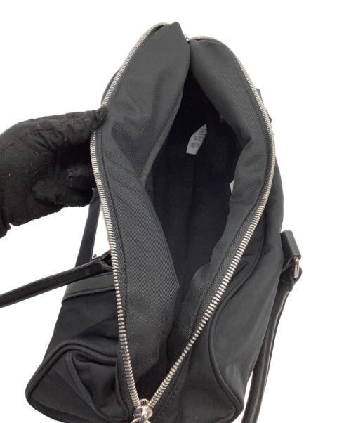 Matin Kim（マーティン・キム）Matin Kim (マーティン・キム) ミニボストンバッグ　SPORTY TOTE BAG IN BLACK ブラック×シルバーの古着・服飾アイテム