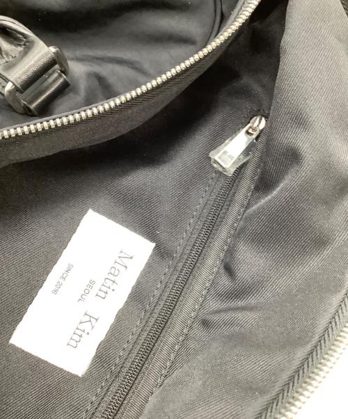 Matin Kim（マーティン・キム）Matin Kim (マーティン・キム) ミニボストンバッグ　SPORTY TOTE BAG IN BLACK ブラック×シルバーの古着・服飾アイテム