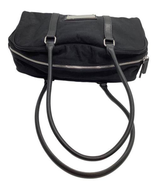 Matin Kim（マーティン・キム）Matin Kim (マーティン・キム) ミニボストンバッグ　SPORTY TOTE BAG IN BLACK ブラック×シルバーの古着・服飾アイテム