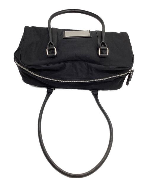 Matin Kim（マーティン・キム）Matin Kim (マーティン・キム) ミニボストンバッグ　SPORTY TOTE BAG IN BLACK ブラック×シルバーの古着・服飾アイテム