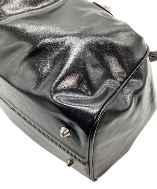 BADGIGI（バッドジジ）BADGIGI (バッドジジ) チェーンショルダーバッグ チェーン スクエア ドローストリング ブラック×シルバーの古着・服飾アイテム