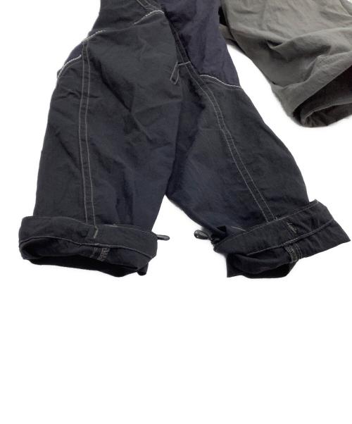 and wander（アンドワンダー）and wander (アンドワンダー) MAISON KITSUNE (メゾンキツネ) ナイロンジャケット　	HIKING HOODIE ブラック×グレー サイズ:2の古着・服飾アイテム