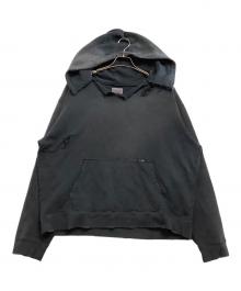 KAMIYA（カミヤ）の古着「プルオーバーパーカー　24SS CROSS PRINTED HOODIE」｜グレー