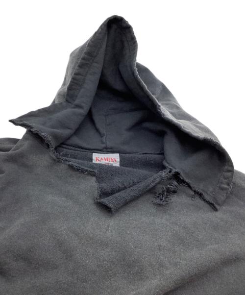 KAMIYA（カミヤ）KAMIYA (カミヤ) プルオーバーパーカー　24SS CROSS PRINTED HOODIE グレー サイズ:Mの古着・服飾アイテム