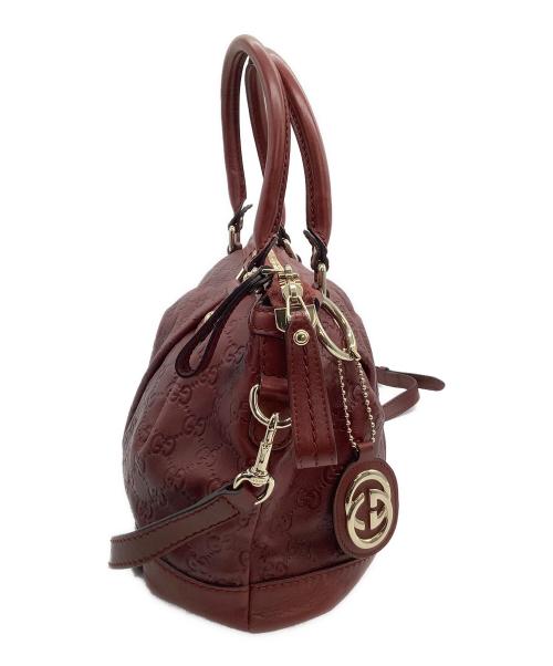 GUCCI（グッチ）GUCCI (グッチ) 2WAYバッグ グッチシマ レッドの古着・服飾アイテム