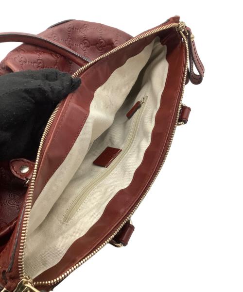 GUCCI（グッチ）GUCCI (グッチ) 2WAYバッグ グッチシマ レッドの古着・服飾アイテム