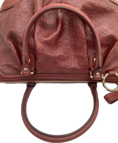 GUCCI（グッチ）GUCCI (グッチ) 2WAYバッグ グッチシマ レッドの古着・服飾アイテム