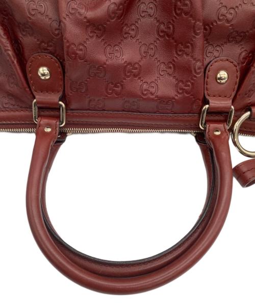 GUCCI（グッチ）GUCCI (グッチ) 2WAYバッグ グッチシマ レッドの古着・服飾アイテム