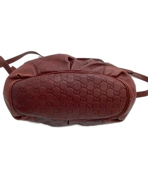 GUCCI（グッチ）GUCCI (グッチ) 2WAYバッグ グッチシマ レッドの古着・服飾アイテム