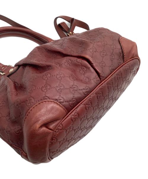GUCCI（グッチ）GUCCI (グッチ) 2WAYバッグ グッチシマ レッドの古着・服飾アイテム