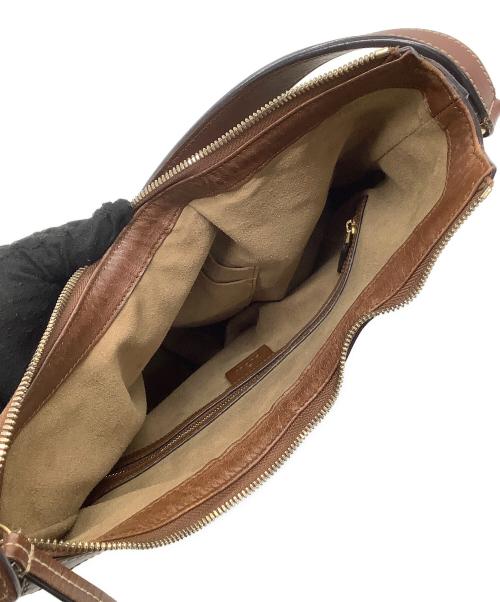 GUCCI（グッチ）GUCCI (グッチ) 2WAYショルダーバッグ　GGスプリーム　ホーボー ブラウンの古着・服飾アイテム