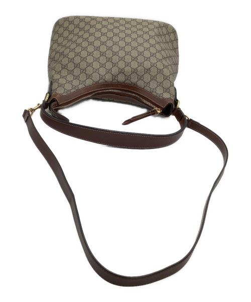 GUCCI（グッチ）GUCCI (グッチ) 2WAYショルダーバッグ　GGスプリーム　ホーボー ブラウンの古着・服飾アイテム
