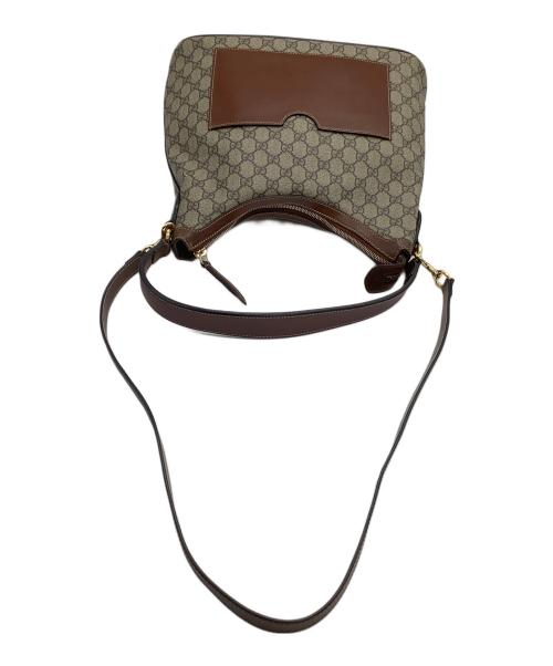 GUCCI（グッチ）GUCCI (グッチ) 2WAYショルダーバッグ　GGスプリーム　ホーボー ブラウンの古着・服飾アイテム