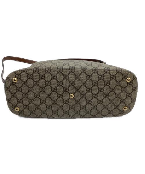 GUCCI（グッチ）GUCCI (グッチ) 2WAYショルダーバッグ　GGスプリーム　ホーボー ブラウンの古着・服飾アイテム