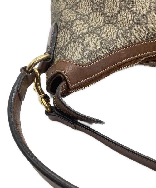 GUCCI（グッチ）GUCCI (グッチ) 2WAYショルダーバッグ　GGスプリーム　ホーボー ブラウンの古着・服飾アイテム