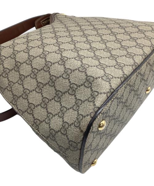 GUCCI（グッチ）GUCCI (グッチ) 2WAYショルダーバッグ　GGスプリーム　ホーボー ブラウンの古着・服飾アイテム