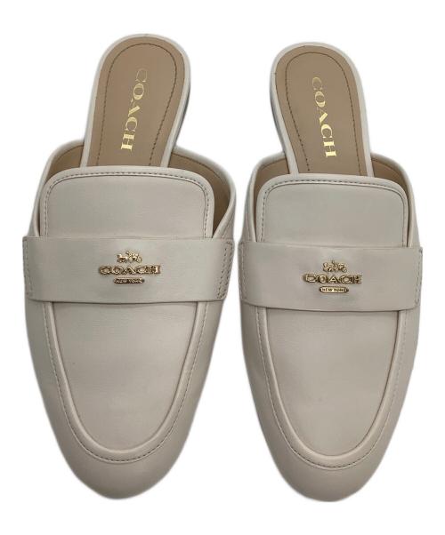 COACH（コーチ）COACH (コーチ) スリッポン ベージュ サイズ:7.5の古着・服飾アイテム
