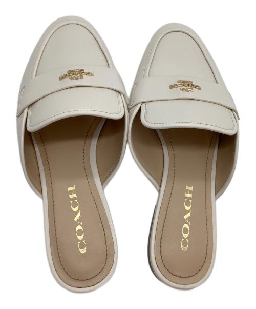 COACH（コーチ）COACH (コーチ) スリッポン ベージュ サイズ:7.5の古着・服飾アイテム