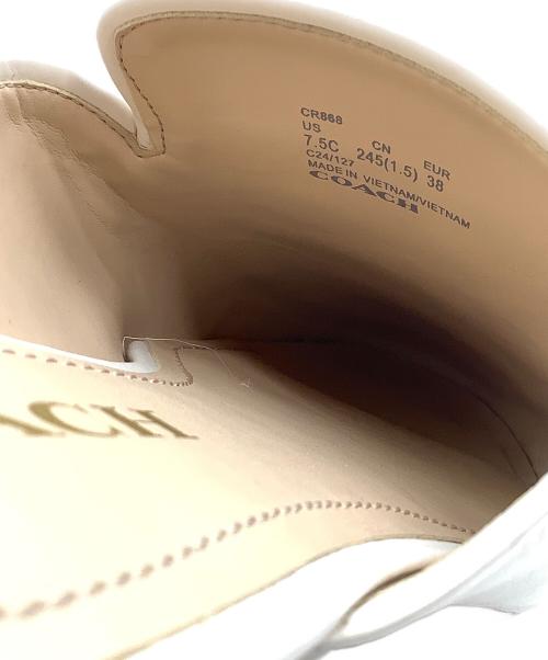 COACH（コーチ）COACH (コーチ) スリッポン ベージュ サイズ:7.5の古着・服飾アイテム