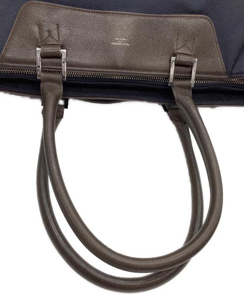 PELLE MORBIDA（ペッレモルビダ）PELLE MORBIDA (ペッレモルビダ) ビジネスバッグ ネイビー×ブラウンの古着・服飾アイテム