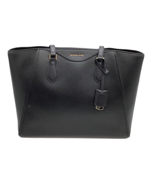 MICHAEL KORS（マイケル・コース）MICHAEL KORS (マイケル・コース) レザートートバッグ TARYN ブラックの古着・服飾アイテム