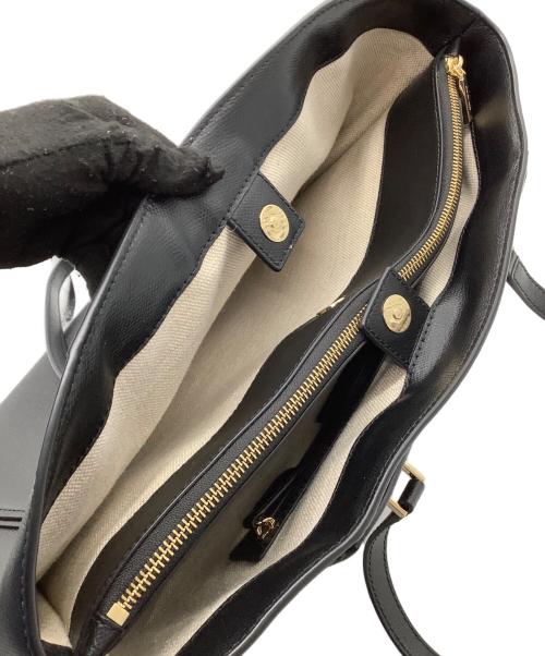 MICHAEL KORS（マイケル・コース）MICHAEL KORS (マイケル・コース) レザートートバッグ TARYN ブラックの古着・服飾アイテム