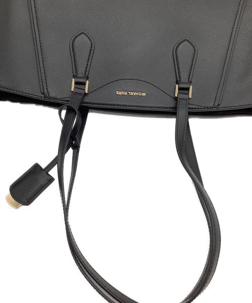MICHAEL KORS（マイケル・コース）MICHAEL KORS (マイケル・コース) レザートートバッグ TARYN ブラックの古着・服飾アイテム